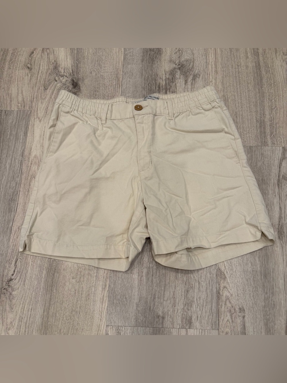 Southern Proper Khaki Chino Shorts 100% Cotton Size Medium